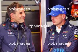 (L to R): Pierre Wache (FRA) Red Bull Racing Technical Director with Max Verstappen (NLD) Red Bull Racing. 24.08.2024. Formula 1 World Championship, Rd 15, Dutch Grand Prix, Zandvoort, Netherlands, Qualifying Day.