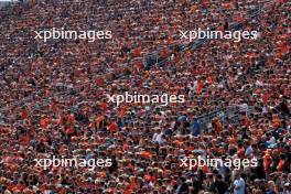 Circuit atmosphere - fans in the grandstand. 24.08.2024. Formula 1 World Championship, Rd 15, Dutch Grand Prix, Zandvoort, Netherlands, Qualifying Day.