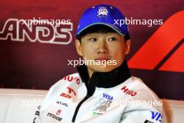 Yuki Tsunoda (JPN) RB in the FIA Press Conference. 22.08.2024. Formula 1 World Championship, Rd 15, Dutch Grand Prix, Zandvoort, Netherlands, Preparation Day.