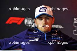 Logan Sargeant (USA) Williams Racing in the FIA Press Conference. 22.08.2024. Formula 1 World Championship, Rd 15, Dutch Grand Prix, Zandvoort, Netherlands, Preparation Day.