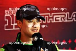 Zhou Guanyu (CHN) Sauber in the FIA Press Conference. 22.08.2024. Formula 1 World Championship, Rd 15, Dutch Grand Prix, Zandvoort, Netherlands, Preparation Day.