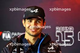 Esteban Ocon (FRA) Alpine F1 Team in the FIA Press Conference. 22.08.2024. Formula 1 World Championship, Rd 15, Dutch Grand Prix, Zandvoort, Netherlands, Preparation Day.