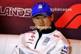 Yuki Tsunoda (JPN) RB in the FIA Press Conference. 22.08.2024. Formula 1 World Championship, Rd 15, Dutch Grand Prix, Zandvoort, Netherlands, Preparation Day.