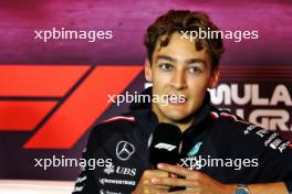 George Russell (GBR) Mercedes AMG F1 in the FIA Press Conference. 22.08.2024. Formula 1 World Championship, Rd 15, Dutch Grand Prix, Zandvoort, Netherlands, Preparation Day.