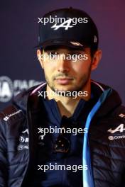 Esteban Ocon (FRA) Alpine F1 Team in the FIA Press Conference. 22.08.2024. Formula 1 World Championship, Rd 15, Dutch Grand Prix, Zandvoort, Netherlands, Preparation Day.