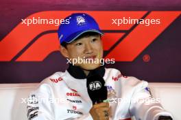 Yuki Tsunoda (JPN) RB in the FIA Press Conference. 22.08.2024. Formula 1 World Championship, Rd 15, Dutch Grand Prix, Zandvoort, Netherlands, Preparation Day.