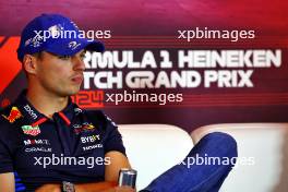 Max Verstappen (NLD) Red Bull Racing in the FIA Press Conference. 22.08.2024. Formula 1 World Championship, Rd 15, Dutch Grand Prix, Zandvoort, Netherlands, Preparation Day.