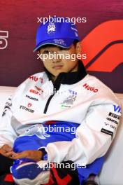 Yuki Tsunoda (JPN) RB in the FIA Press Conference. 22.08.2024. Formula 1 World Championship, Rd 15, Dutch Grand Prix, Zandvoort, Netherlands, Preparation Day.