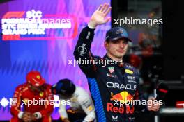 Max Verstappen (NLD) Red Bull Racing celebrates his pole position in qualifying parc ferme. 08.03.2024. Formula 1 World Championship, Rd 2, Saudi Arabian Grand Prix, Jeddah, Saudi Arabia, Qualifying Day.
