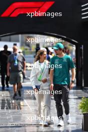 (L to R): Marilou Belanger (CDN) with her boyfriend Lance Stroll (CDN) Aston Martin F1 Team. 08.03.2024. Formula 1 World Championship, Rd 2, Saudi Arabian Grand Prix, Jeddah, Saudi Arabia, Qualifying Day.