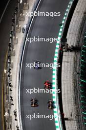 Max Verstappen (NLD) Red Bull Racing RB20 and Sergio Perez (MEX) Red Bull Racing RB20. 09.03.2024. Formula 1 World Championship, Rd 2, Saudi Arabian Grand Prix, Jeddah, Saudi Arabia, Race Day.