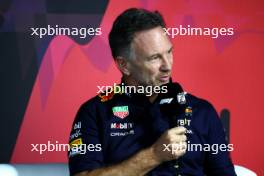 Christian Horner (GBR) Red Bull Racing Team Principal in the FIA Press Conference. 07.03.2024. Formula 1 World Championship, Rd 2, Saudi Arabian Grand Prix, Jeddah, Saudi Arabia, Practice Day.
