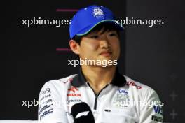 Yuki Tsunoda (JPN) RB in the FIA Press Conference. 06.03.2024. Formula 1 World Championship, Rd 2, Saudi Arabian Grand Prix, Jeddah, Saudi Arabia, Preparation Day.