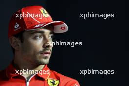Charles Leclerc (MON) Ferrari in the FIA Press Conference. 06.03.2024. Formula 1 World Championship, Rd 2, Saudi Arabian Grand Prix, Jeddah, Saudi Arabia, Preparation Day.