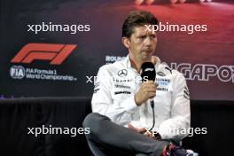 James Vowles (GBR) Williams Racing Team Principal in the FIA Press Conference. 20.09.2024. Formula 1 World Championship, Rd 18, Singapore Grand Prix, Marina Bay Street Circuit, Singapore, Practice Day.