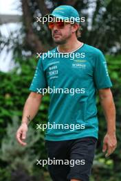 Fernando Alonso (ESP) Aston Martin F1 Team. 20.09.2024. Formula 1 World Championship, Rd 18, Singapore Grand Prix, Marina Bay Street Circuit, Singapore, Practice Day.