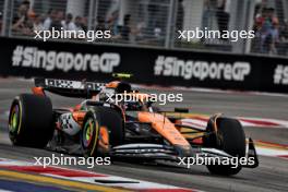 Lando Norris (GBR) McLaren MCL38. 20.09.2024. Formula 1 World Championship, Rd 18, Singapore Grand Prix, Marina Bay Street Circuit, Singapore, Practice Day.