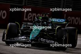 Lance Stroll (CDN) Aston Martin F1 Team AMR24. 20.09.2024. Formula 1 World Championship, Rd 18, Singapore Grand Prix, Marina Bay Street Circuit, Singapore, Practice Day.