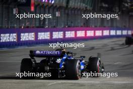 Alexander Albon (THA) Williams Racing FW46. 20.09.2024. Formula 1 World Championship, Rd 18, Singapore Grand Prix, Marina Bay Street Circuit, Singapore, Practice Day.