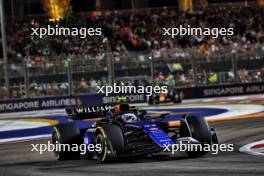 Franco Colapinto (ARG) Williams Racing FW46. 22.09.2024. Formula 1 World Championship, Rd 18, Singapore Grand Prix, Marina Bay Street Circuit, Singapore, Race Day.