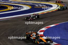 Oscar Piastri (AUS) McLaren MCL38. 22.09.2024. Formula 1 World Championship, Rd 18, Singapore Grand Prix, Marina Bay Street Circuit, Singapore, Race Day.