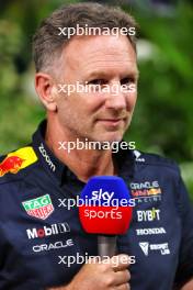 Christian Horner (GBR) Red Bull Racing Team Principal. 21.09.2024. Formula 1 World Championship, Rd 18, Singapore Grand Prix, Marina Bay Street Circuit, Singapore, Qualifying Day.