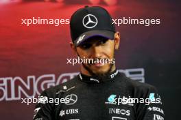 Lewis Hamilton (GBR) Mercedes AMG F1 in the FIA Press Conference. 21.09.2024. Formula 1 World Championship, Rd 18, Singapore Grand Prix, Marina Bay Street Circuit, Singapore, Qualifying Day.