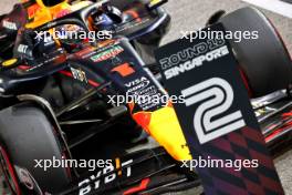 Second placed Max Verstappen (NLD) Red Bull Racing RB20 in qualifying parc ferme. 21.09.2024. Formula 1 World Championship, Rd 18, Singapore Grand Prix, Marina Bay Street Circuit, Singapore, Qualifying Day.