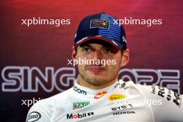 Max Verstappen (NLD) Red Bull Racing in the FIA Press Conference. 21.09.2024. Formula 1 World Championship, Rd 18, Singapore Grand Prix, Marina Bay Street Circuit, Singapore, Qualifying Day.