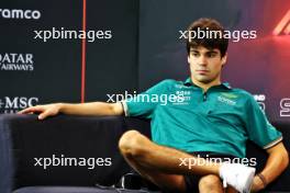 Lance Stroll (CDN) Aston Martin F1 Team in the FIA Press Conference. 19.09.2024. Formula 1 World Championship, Rd 18, Singapore Grand Prix, Marina Bay Street Circuit, Singapore, Preparation Day.