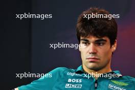 Lance Stroll (CDN) Aston Martin F1 Team in the FIA Press Conference. 19.09.2024. Formula 1 World Championship, Rd 18, Singapore Grand Prix, Marina Bay Street Circuit, Singapore, Preparation Day.