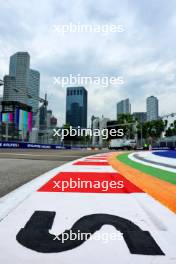 Circuit atmosphere - kerb detail. 19.09.2024. Formula 1 World Championship, Rd 18, Singapore Grand Prix, Marina Bay Street Circuit, Singapore, Preparation Day.