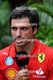 Carlos Sainz Jr (ESP) Ferrari. 19.09.2024. Formula 1 World Championship, Rd 18, Singapore Grand Prix, Marina Bay Street Circuit, Singapore, Preparation Day.