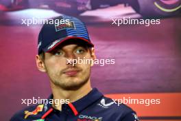 Max Verstappen (NLD) Red Bull Racing in the FIA Press Conference. 19.09.2024. Formula 1 World Championship, Rd 18, Singapore Grand Prix, Marina Bay Street Circuit, Singapore, Preparation Day.