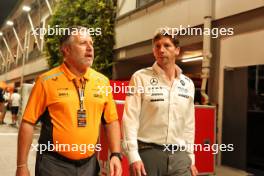 (L to R): Zak Brown (USA) McLaren Executive Director with James Vowles (GBR) Williams Racing Team Principal. 19.09.2024. Formula 1 World Championship, Rd 18, Singapore Grand Prix, Marina Bay Street Circuit, Singapore, Preparation Day.