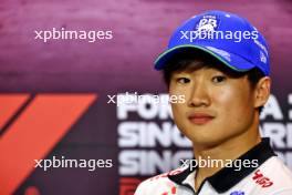 Yuki Tsunoda (JPN) RB in the FIA Press Conference. 19.09.2024. Formula 1 World Championship, Rd 18, Singapore Grand Prix, Marina Bay Street Circuit, Singapore, Preparation Day.