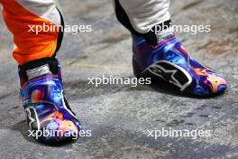 Lando Norris (GBR) McLaren - Racing boots. 19.09.2024. Formula 1 World Championship, Rd 18, Singapore Grand Prix, Marina Bay Street Circuit, Singapore, Preparation Day.