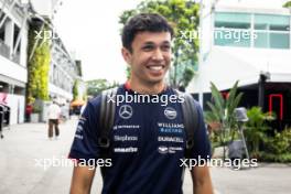 Alexander Albon (THA) Williams Racing. 19.09.2024. Formula 1 World Championship, Rd 18, Singapore Grand Prix, Marina Bay Street Circuit, Singapore, Preparation Day.