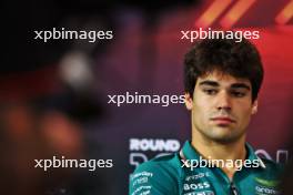 Lance Stroll (CDN) Aston Martin F1 Team in the FIA Press Conference. 19.09.2024. Formula 1 World Championship, Rd 18, Singapore Grand Prix, Marina Bay Street Circuit, Singapore, Preparation Day.