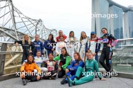 F1 Academy Drivers group photograph. 19.09.2024. FIA Formula Academy, Rd 5, Marina Bay Street Circuit, Singapore, Thursday.