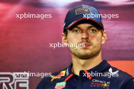 Max Verstappen (NLD) Red Bull Racing in the FIA Press Conference. 19.09.2024. Formula 1 World Championship, Rd 18, Singapore Grand Prix, Marina Bay Street Circuit, Singapore, Preparation Day.