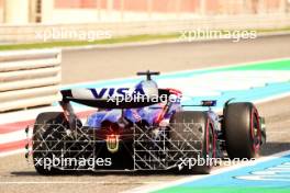 Daniel Ricciardo (AUS) RB VCARB 01 leaves the pits with Aero Rakes. 23.02.2024. Formula 1 Testing, Sakhir, Bahrain, Day Three.