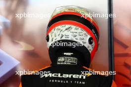 Lando Norris (GBR) McLaren - helmet. 23.02.2024. Formula 1 Testing, Sakhir, Bahrain, Day Three.