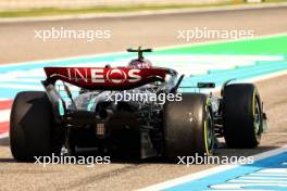 Lewis Hamilton (GBR) Mercedes AMG F1 W15 leaves the pits with Aero Rakes. 23.02.2024. Formula 1 Testing, Sakhir, Bahrain, Day Three.