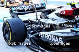Lewis Hamilton (GBR) Mercedes AMG F1 W15 - rear suspension. 22.02.2024. Formula 1 Testing, Sakhir, Bahrain, Day Two.