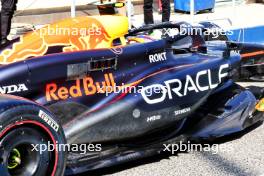 Sergio Perez (MEX) Red Bull Racing RB20 - sidepod detail. 22.02.2024. Formula 1 Testing, Sakhir, Bahrain, Day Two.