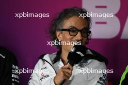 Laurent Mekies (FRA) RB Technical Director in the FIA Press Conference. 22.02.2024. Formula 1 Testing, Sakhir, Bahrain, Day Two.
