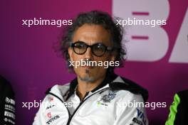 Laurent Mekies (FRA) RB Technical Director in the FIA Press Conference. 22.02.2024. Formula 1 Testing, Sakhir, Bahrain, Day Two.