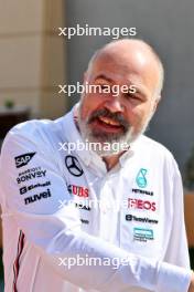 Evan Short (GBR) Mercedes AMG F1 Head of Trackside Electronics Systems. 22.02.2024. Formula 1 Testing, Sakhir, Bahrain, Day Two.