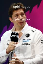 James Vowles (GBR) Williams Racing Team Principal in the FIA Press Conference. 21.02.2024. Formula 1 Testing, Sakhir, Bahrain, Day One.